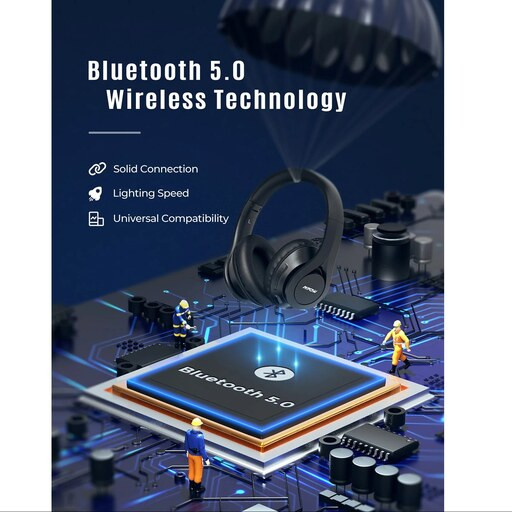 هدفون بی سیم Mpow 059 lite مدل BH451B رنگ مشکی