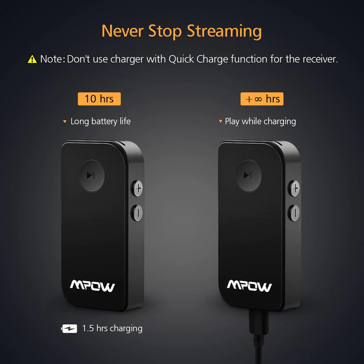 گیرنده بلوتوث موسیقی بی سیم MPOW BH044E