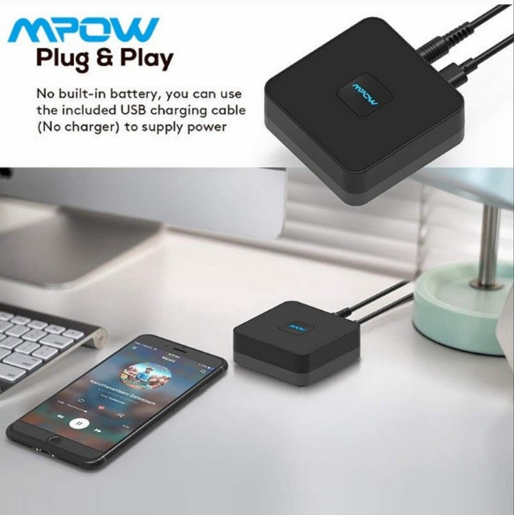 گیرنده و فرستنده بلوتوث صدا مدل MPOW BH070A