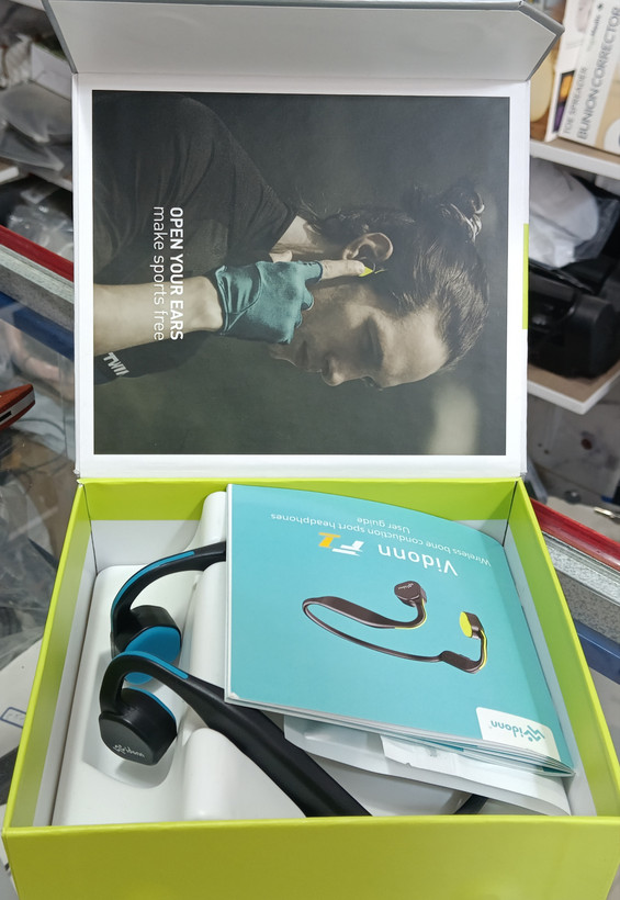 هدفون هدایت استخوان بلوتوث V5.0-هدست بی سیم Vidonn F1 Sports Headset Wireless W/Mic