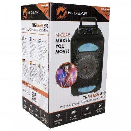 اسپیکر بلوتوثی قابل حمل با عملکرد پاور بانک N-gear flash610(ساخت کشور هلند)
