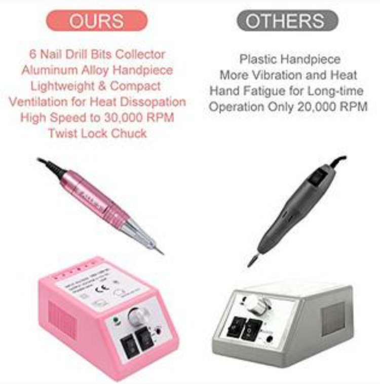 دستگاه مانیکور پدیکور 30000rpm حرفه ای برند ALLE'S