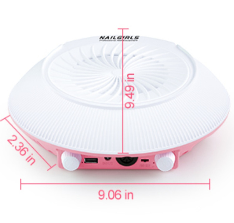 دستگاه مانیکور پدیکور فوق حرفه ای 80 واتی 35000rpm برند NAILGIRLS ، همراه با فن مکش گرد و غبار ناخن هنگام سوهان