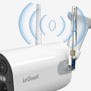دوربین مدار بسته تحت شبکه ، شارژی ضد آب IEGEEK ZS-GX2S با کیفیت تصویر 2k
