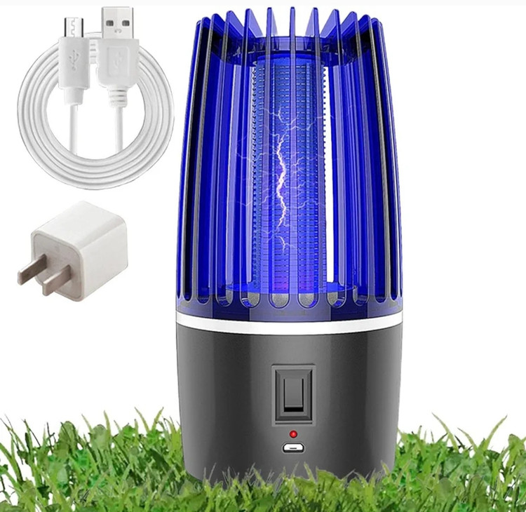 حشره کش برقی شارژی دو حالته با باتری ۴۰۰۰ میلی آمپر مخصوص کمپینگ ،خانه باغ،و جاهایی که به برق دسترسی ندارد