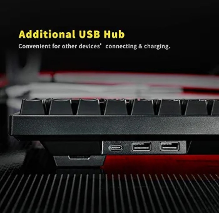 کیبورد گیمینگ RGB دارای ۸۴ کلید برند DREVO مدل GRAMR V2 TE