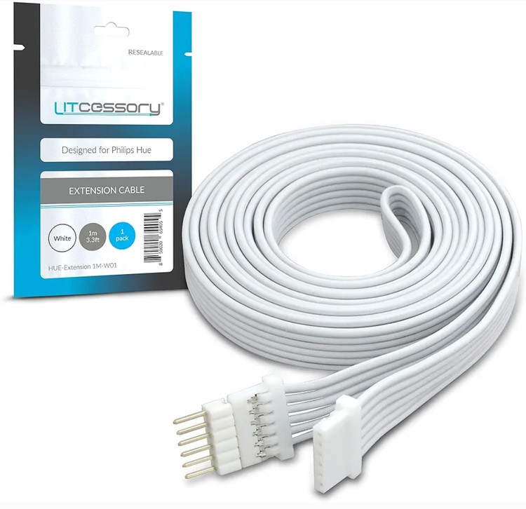کابل EXTENSION LITcessory برای کابل Philips Hue LightingStrip (۲بسته ۳متری)