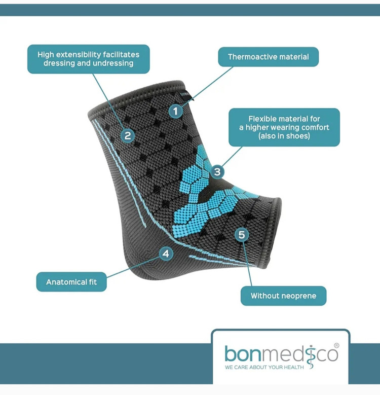 قوزک بند پا طبی/ ورزشی برند bonmedico سایز مدیوم