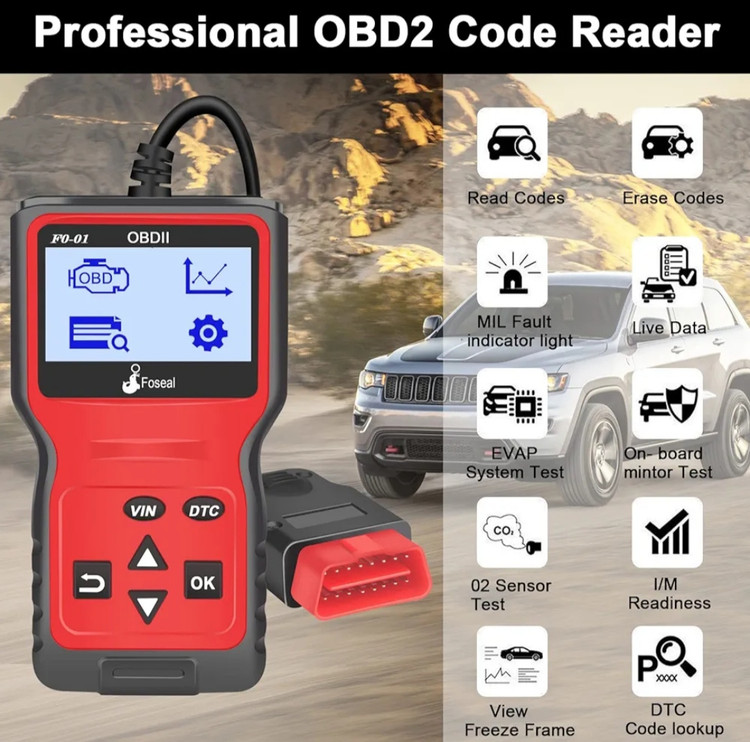 دیاگ خودرو OBD2 برند Foseal (جزو بهترین دیاگ های ۲۰۲۳)