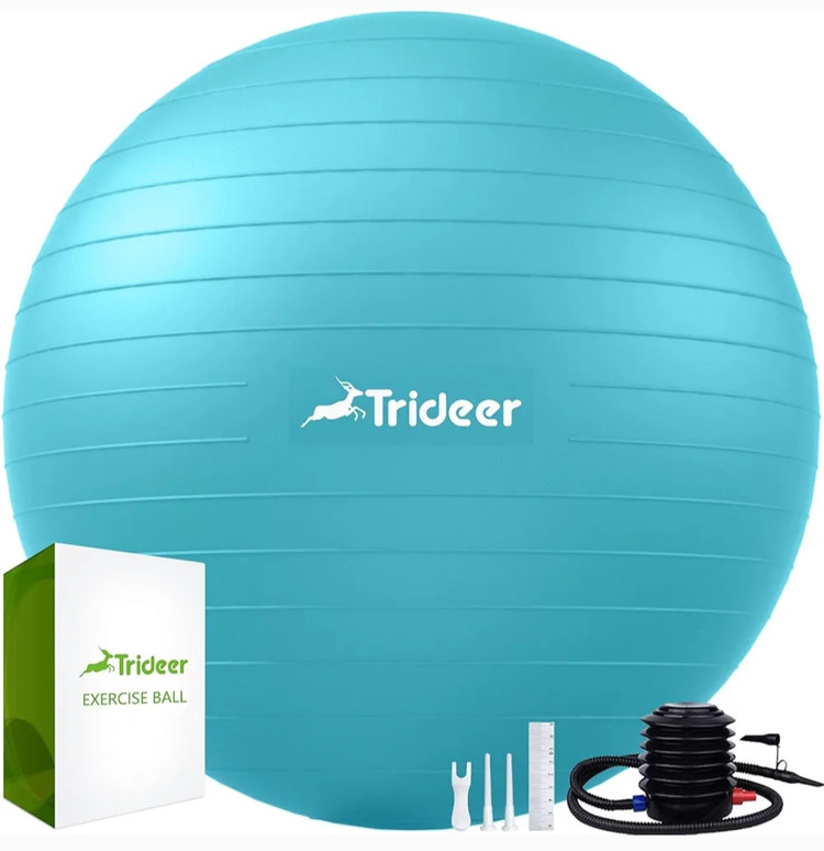 توپ یوگا،همراه با پمپ باد پایی ،اورجینال برند Trideer(لطفا قسمت توضیحات خوانده شود)