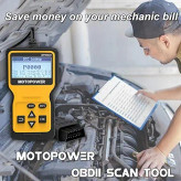 دیاگ خودرو MOTOPOWER MP69033 - اسکنر OBD2 با صفحه نمایش LCD و پشتیبانی از 9 پروتکل"(سازگار با خودرو ایرانی و خارجی)