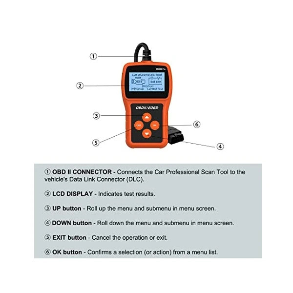 دستگاه دیاگ خودرو OB2 مدل MS309 PRO