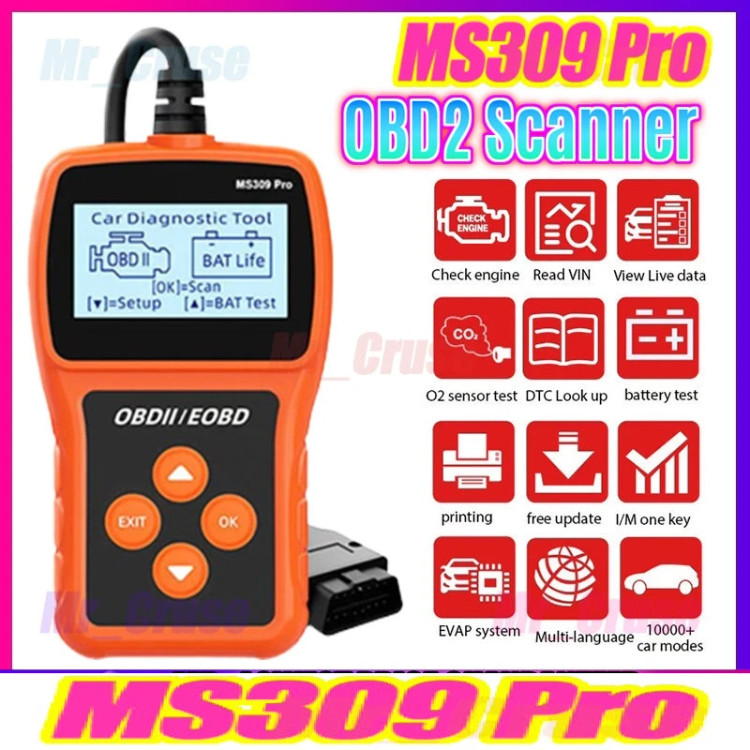 دستگاه دیاگ خودرو OB2 مدل MS309 PRO