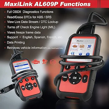دیاگ خودرو OB2 برند Autel Autolink مدل AL609P اسکنر ABS و SRS از بهترین برندهای بازار،جزو پر فروشترین دیاگ ها در سایت آمازون
