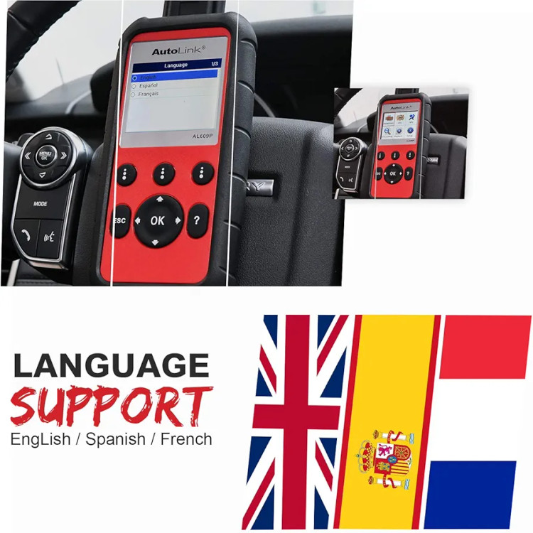 دیاگ خودرو OB2 برند Autel Autolink مدل AL609P اسکنر ABS و SRS از بهترین برندهای بازار،جزو پر فروشترین دیاگ ها در سایت آمازون