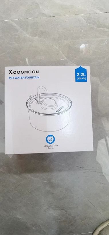 آبخوری اتوماتیک 3.2 لیتری سگ و گربه ،استیل ضد زنگ برند KONGMOON