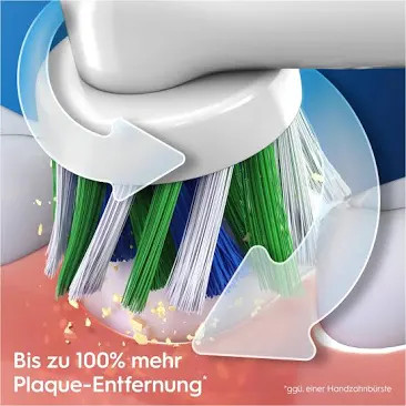 مسواک برقی اورال-بی اورجینال مدل Vitality PRO protect x clean همراه با یک خمیر دندان اورجینال OralB برای لثه های حساس