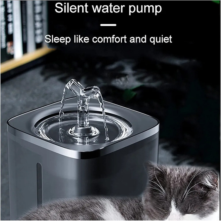 آبخوری سگ و گربه اتوماتیک 2 لیتری با پمپ آب هوشمند Pet Fountain مدل WF070