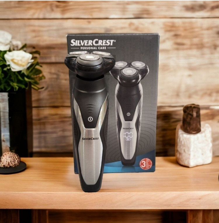 ماشین اصلاح سه تیغ سیلور کرست آلمانی اورجینال ضد آب SILVER CREST ROTARY SHAVER HG06653-BS