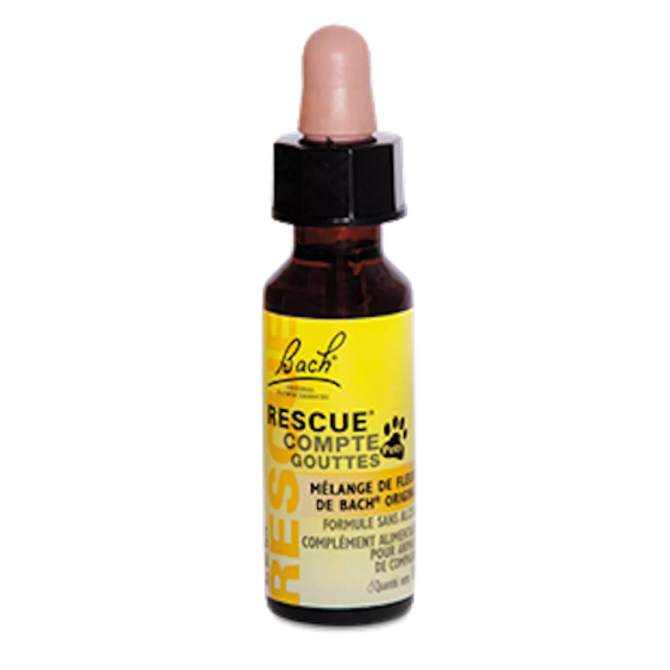 قطره آرامش ذهنی حیوانات خانگی درمان پرخاش و مکمل غذایی کاملا گیاهی و بدون الکل برند ReSCUE مدل bach(باخ) ساخت کشور موناکو