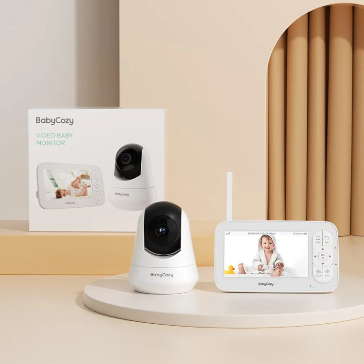 دوربین کنترل کودک با کیفیت HD(720p) برند Babycozy دارای مانیتور مخصوص و توانایی بزرگ نمایی تصویر