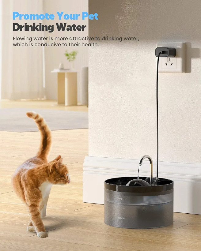 ظرف آبخوری اتوماتیک سگ و گربه 3.2 لیتری برند UIOOQ با پمپ آب کاملا بی صدا