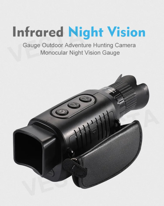دوربین شکاری ( دید در شب ) NIGHT VISION زوم دیجیتال 10x پشتیبانی از کارت حافظه ( میکرو SD با قابلیت تصویر برداری و عکس برداری کیفیت 2k(بار آمازون)برای دیدن فیلم تست دوربین لطفا در واتس اپ پیام بدید