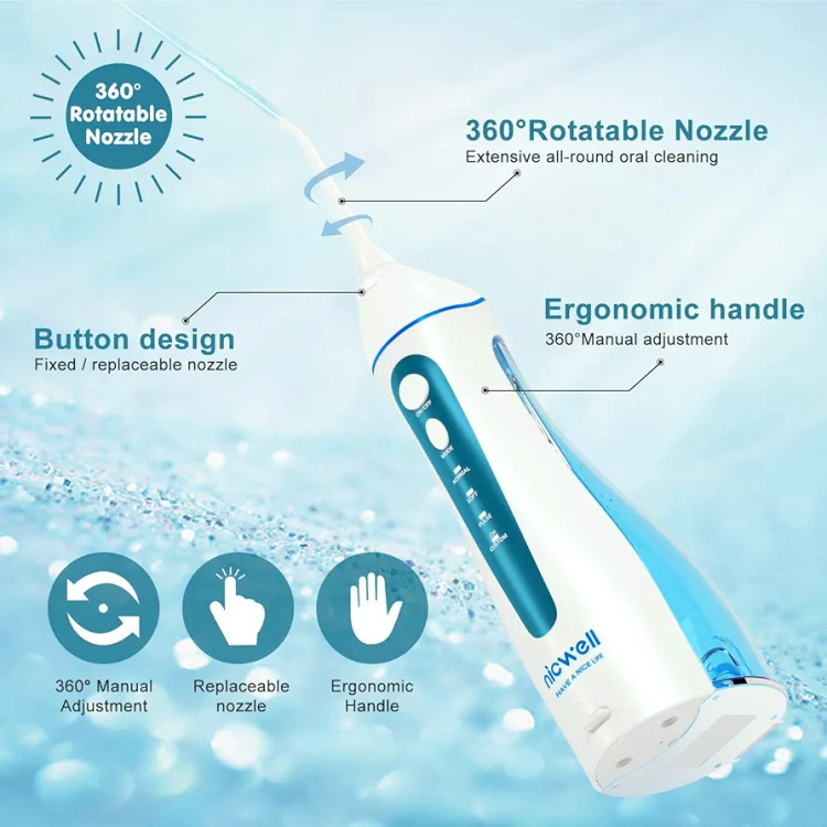 واترجت شارژی ۴ حالته با مخزن ۲۰۰ میلی لیتری برند Nicwell