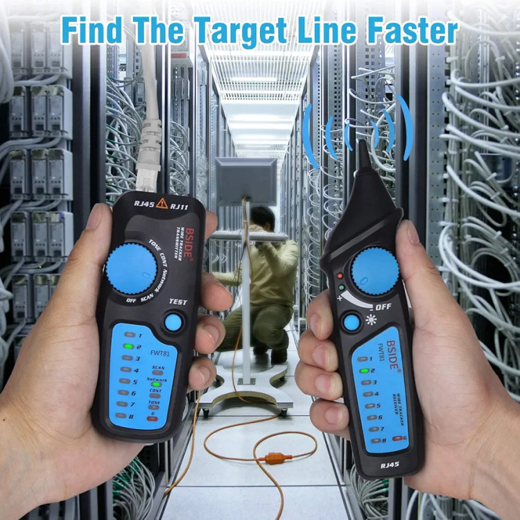 ردیاب کابل شبکه و کیت ردیاب ولتاژ RJ45 RJ11 Tracker Line Line Telepone Line Telepnation برند BSIDE مدل FWT81