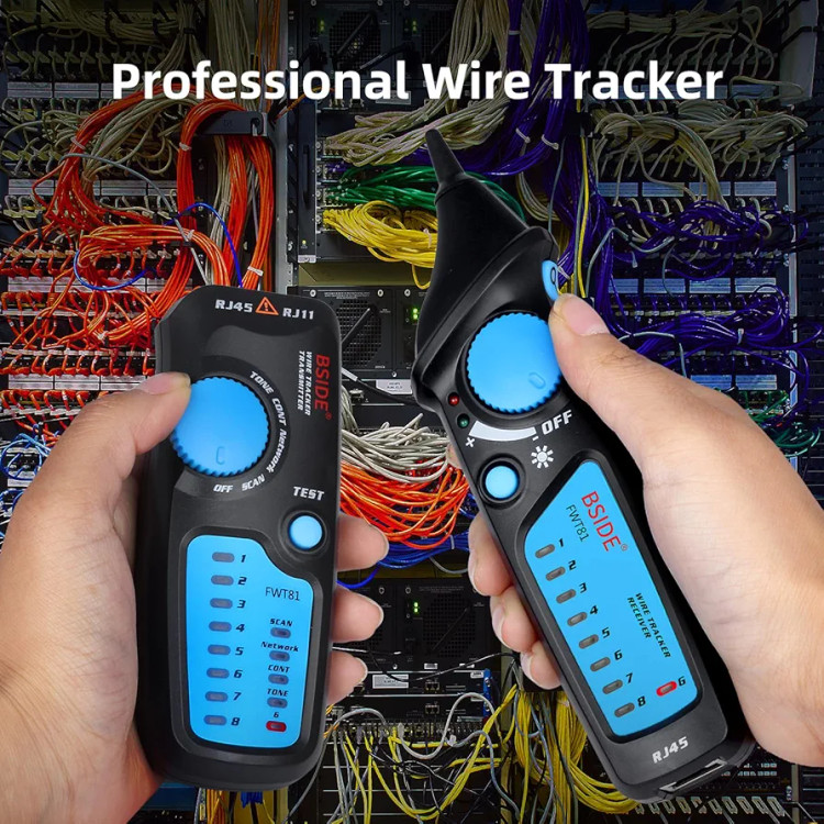 ردیاب کابل شبکه و کیت ردیاب ولتاژ RJ45 RJ11 Tracker Line Line Telepone Line Telepnation برند BSIDE مدل FWT81