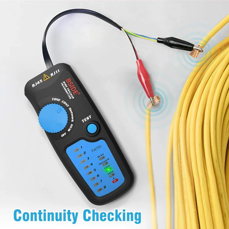 ردیاب کابل شبکه و کیت ردیاب ولتاژ RJ45 RJ11 Tracker Line Line Telepone Line Telepnation برند BSIDE مدل FWT81