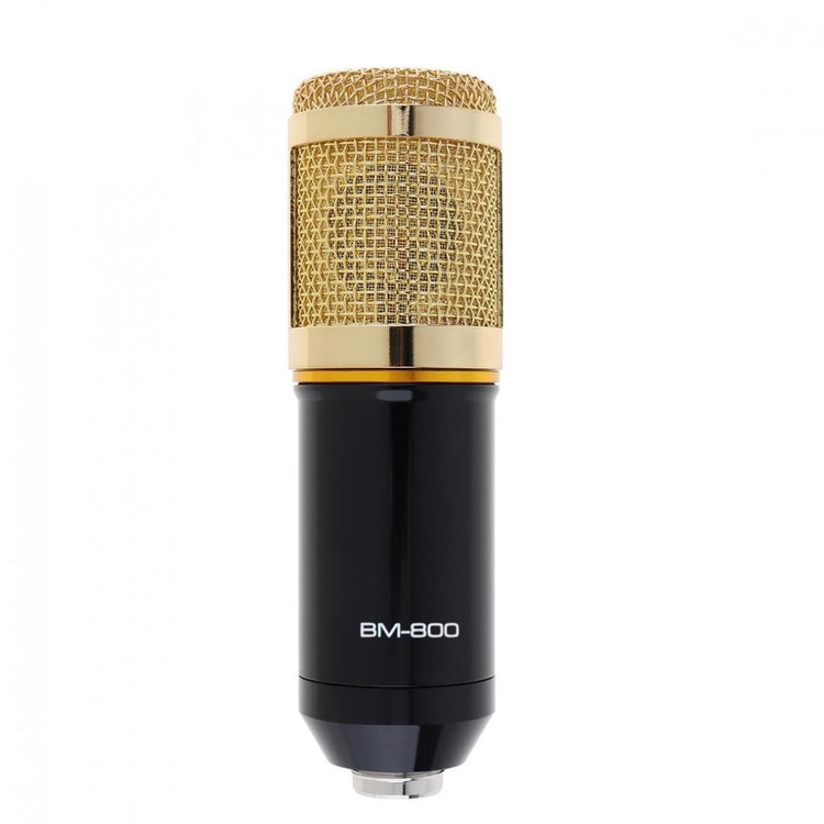 کیت میکروفن استودیویی BM800 همراه با کارت صدای v8(بار آمازون)