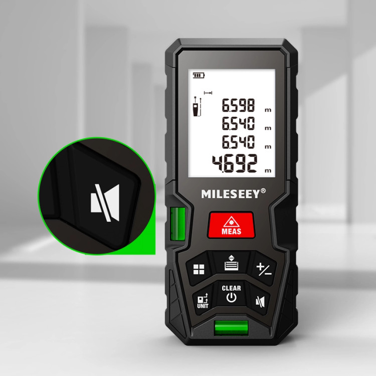 متر لیزری 50 متری مدل Mileseey D5T