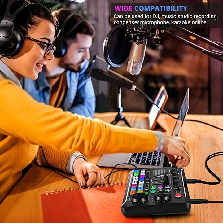 کارت صدا و میکسر F998 و بلندگوی SF 666