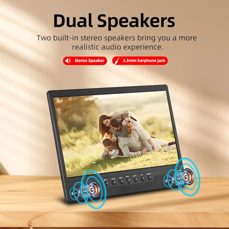 تلویزیون 14 اینچی شارژی ریموت دار فول اچ دی،گیرنده دیجیتال،دارای پورت usb,hdmi,Av, برند Zoshing( بار آمازون)