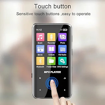 Mp3,mp4 پلیر گیره ای با صفحه نمایش 2.4 اینچی(بار آمازون)همره با یکرم 32 گیگ