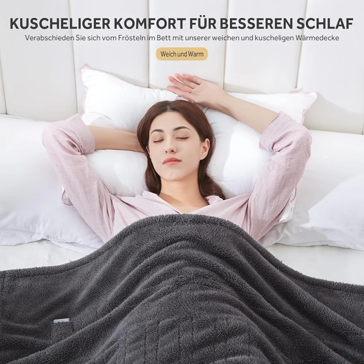 پتو برقی حرارتی درمانی سایز 180×130 با 6 سطح گرمایی برند Warmrest()