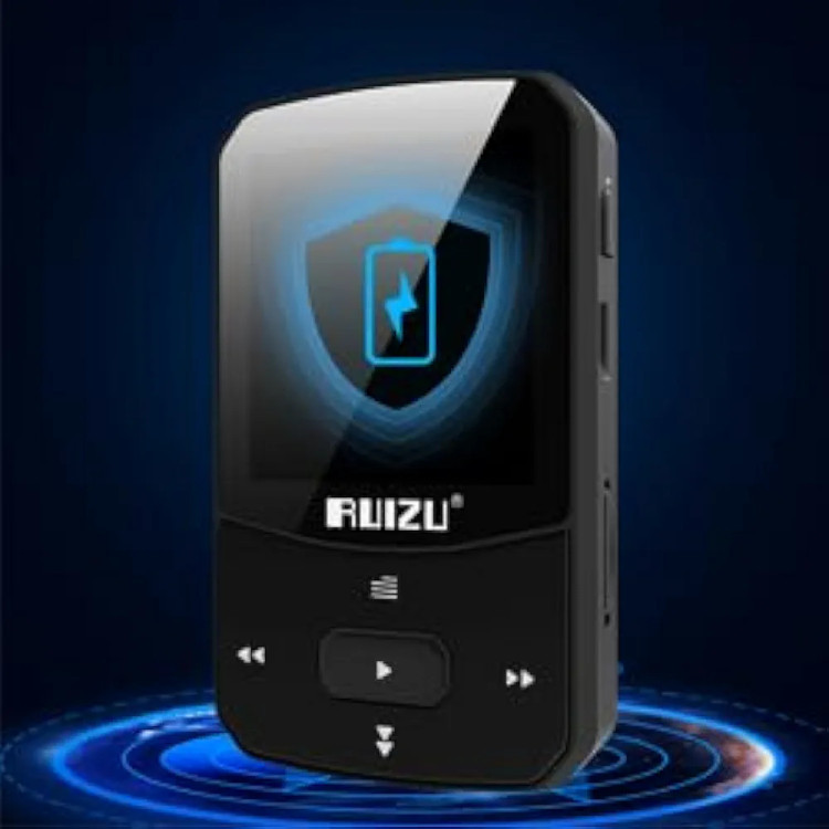 پخش کننده موزیک،mp3,mp4 پلیر کوچک گیره دار،با حافظه داخلی 8 گیگابایت و ساپورت 128 گیگابایت SdCard برند RUIZU مدل X52