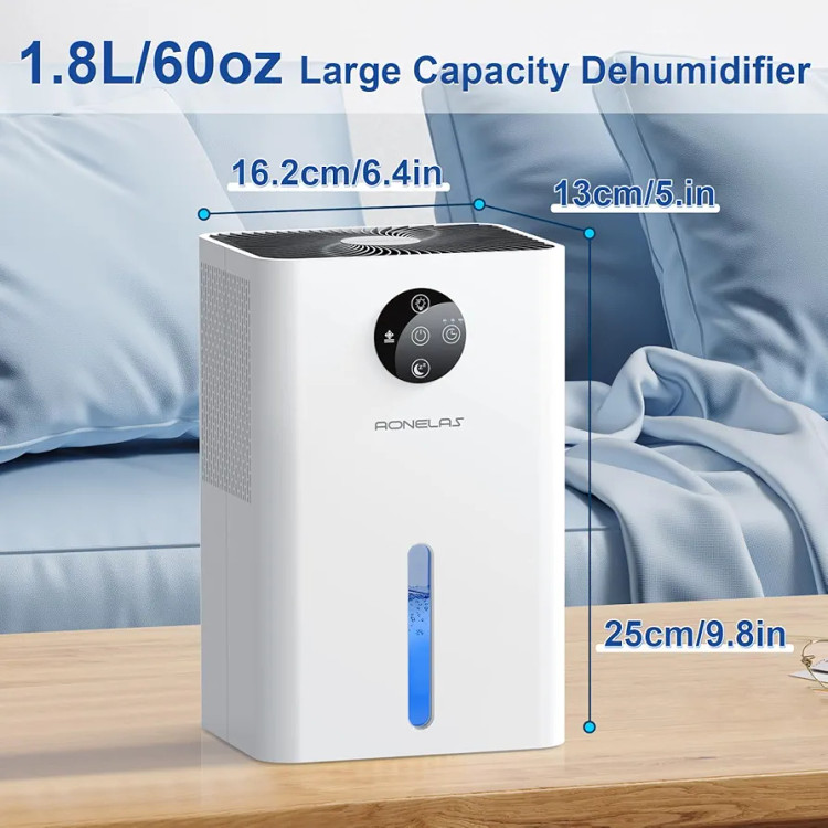 دستگاه رطوبت گیر با مخزن 1.8 لیتری ،RGB برند AONELAS مدل DS01