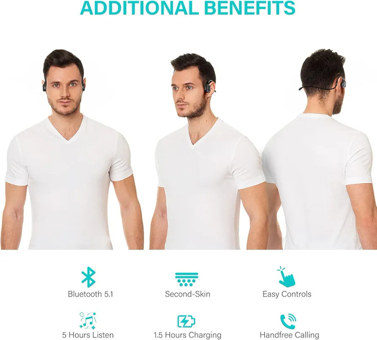 هدفون هدایت استخوانی ضد آب با ۱۶ گیگا بایت حافظه داخلی برند Wave