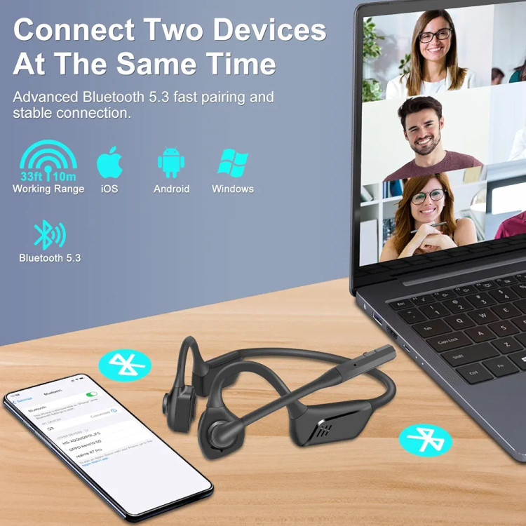 هدفون OpenEar مدل G3 با قابلیت حذف نویز دارای دسته میکروفون قابل تنظیم