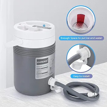 دستگاه سرما درمانی مچ پا برند EVERCRYO ،کیت موثر کمپرس سرد درمانی مچ پا(بار آمازون)