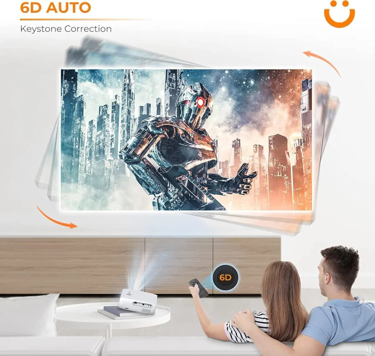 ویدیو پروژکتور Yaber مدل V7 PRO ,با پخش تصویر فول اچدی و قدرت نوری 12000 لومنی