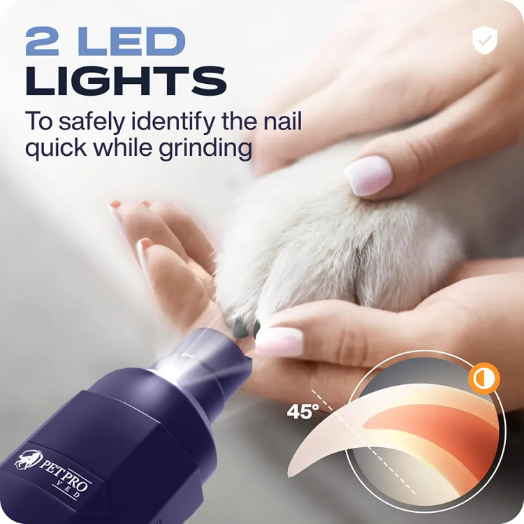 سوهان ناخن سگ و گربه با دو لول سرعت ،همراه با انبر اصلاح ناخن برند PETPRO