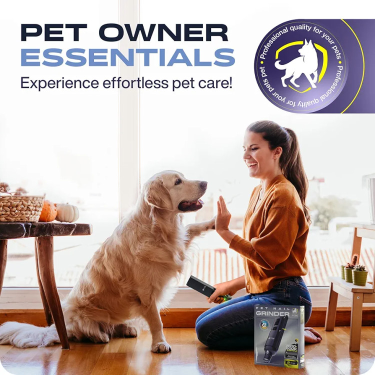 سوهان ناخن سگ و گربه با دو لول سرعت ،همراه با انبر اصلاح ناخن برند PETPRO