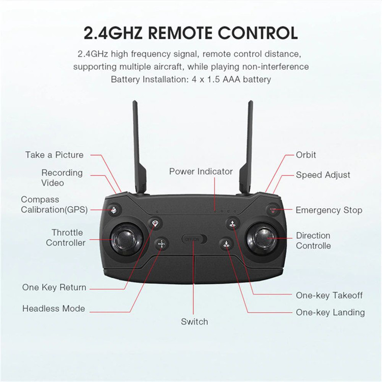 کواد کوپتر با دوربین کیفیت HD مدل E520S