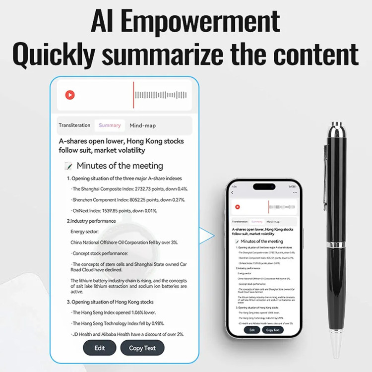 دستگاه ضبط صدا به شکل خودکار ،16 گیگابایتی( دستگاه ضبط قابل حمل برای جلسه، کلاس، مصاحبه و... (16 گیگابایت)