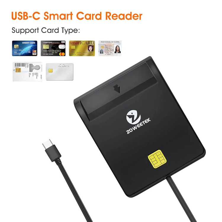 کارت خوان زو ویتک مدل zoweetek CAC Smart Card Reader ZW-12026-1