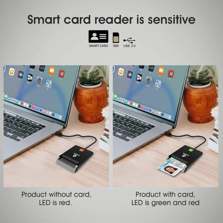 کارت خوان زو ویتک مدل zoweetek CAC Smart Card Reader ZW-12026-1