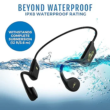 هدفون القایی استخوانی ضد آب با 8 گیگابایت حافظه داخلی برند H2O Audio مدل TRI PRO Multi-Sport